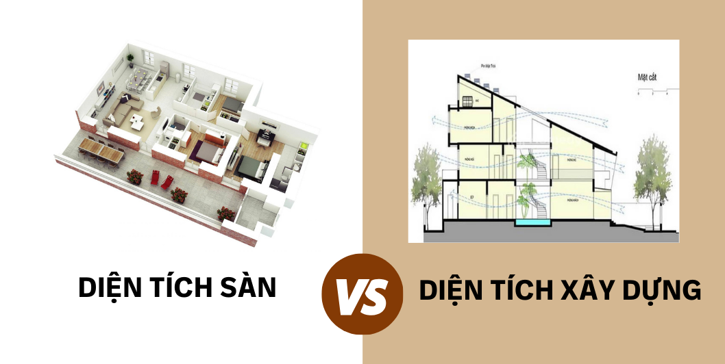 Phân biệt diện tích sàn và diện tích xây dựng