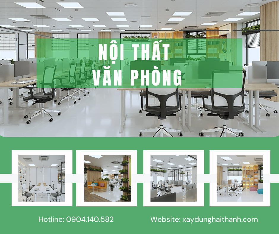 Mẫu thiết kế nội thất văn phòng đẹp, thịnh hành 2025