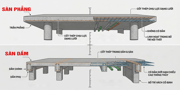 so-sanh-san-khong-dam-va-san-co-dam-trong-xay-dung 